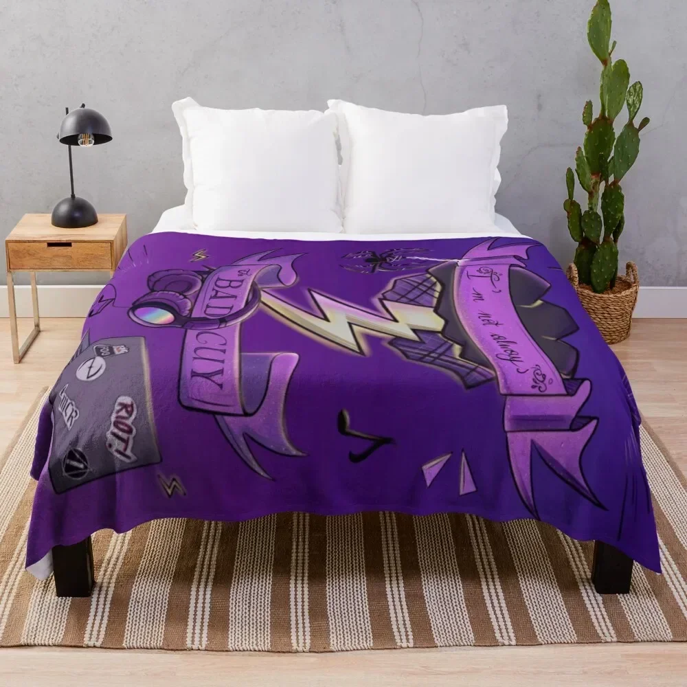 

Virgil Sanders Icon and Quote Collage (Design 2) Throw Blanket Stylish Couch Blanket for Home Living Room