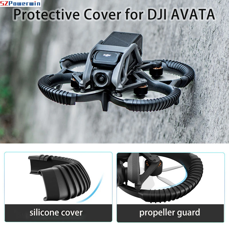 For DJI Avata Propeller Guard Drone Body Blade Protection Ring Anti-collision Fuselage Protective Cover Wing Props Accessories