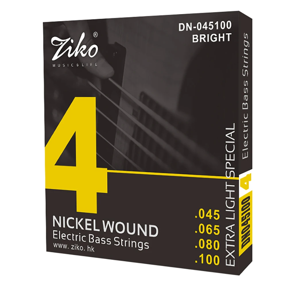 ZIKO 4 Strings Bass Electric Guitar Strings Strings Nickel Wound Hexangon Alloy Core Guitar String Electric Bass Stringed Parts