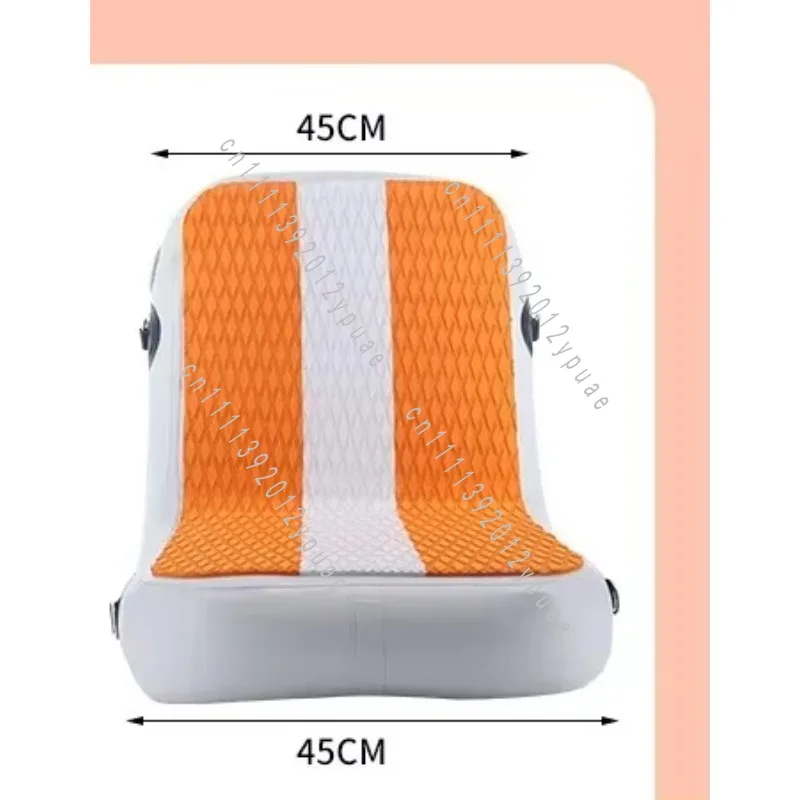 Portable Inflatable SUP Seat Cushion with Backrest, Wear Resistant Surfboard Support Chair for Water Sports
