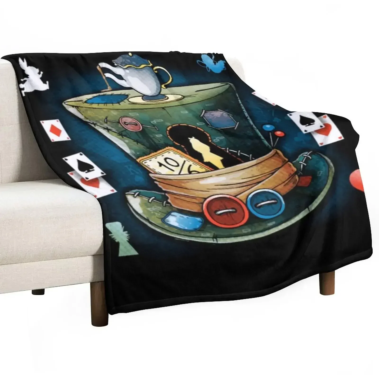 

Crazy hatter Throw Blanket Luxury Brand Blankets For Sofas Polar Blankets