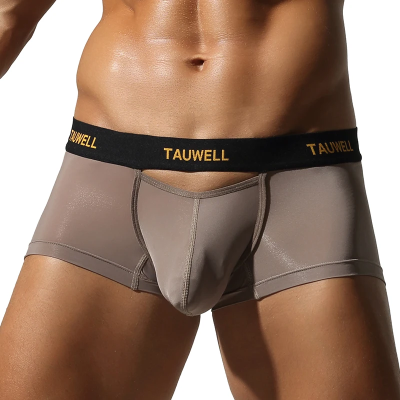 Herren-Unterhose, Eisseide, hohe Elastizität, eng anliegend, niedriger Bund, modisch, einfarbig, hohles, dünnes, atmungsaktives Mesh-Design – Detail 21
