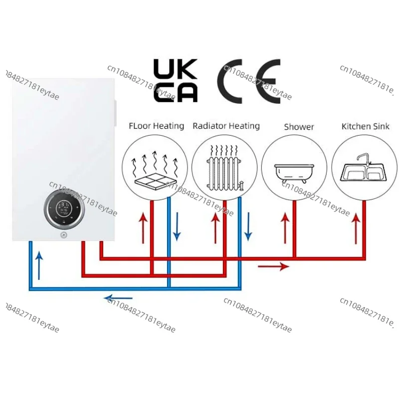 restaurant boiler electric floor standing combi boiler wall-mounted household electric heating boiler