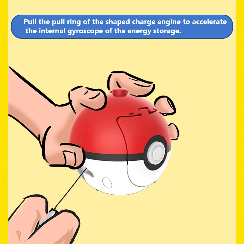Pokemon Ball Spinning Top Toys Pikachu Charmander Mewtwo Pocket Monster Action Figure Battle Gyro Kids Toys Gift view 4