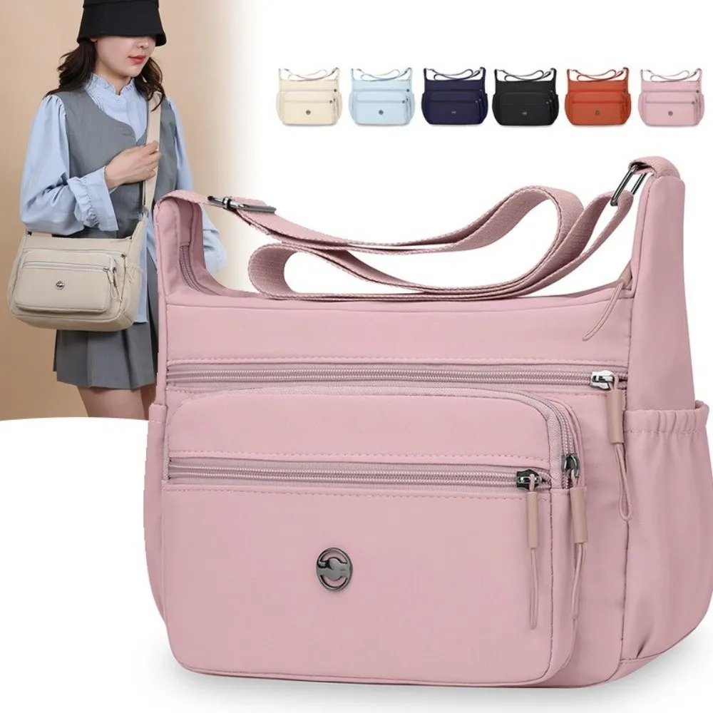 

Новая большая вместительная сумка через плечо, многофункциональная водонепроницаемая женская сумка, нейлоновая легкая сумка через плечо