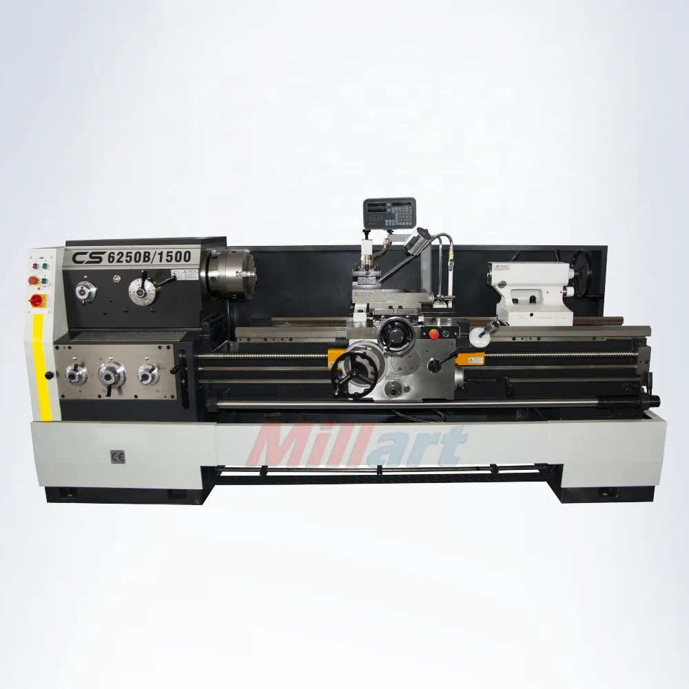 BaoJi CS6250B Manual Metal Lathe Machine Gap Bed Lathe Bench Horizontal Turning Metal Manual Lathe Machine for Metal