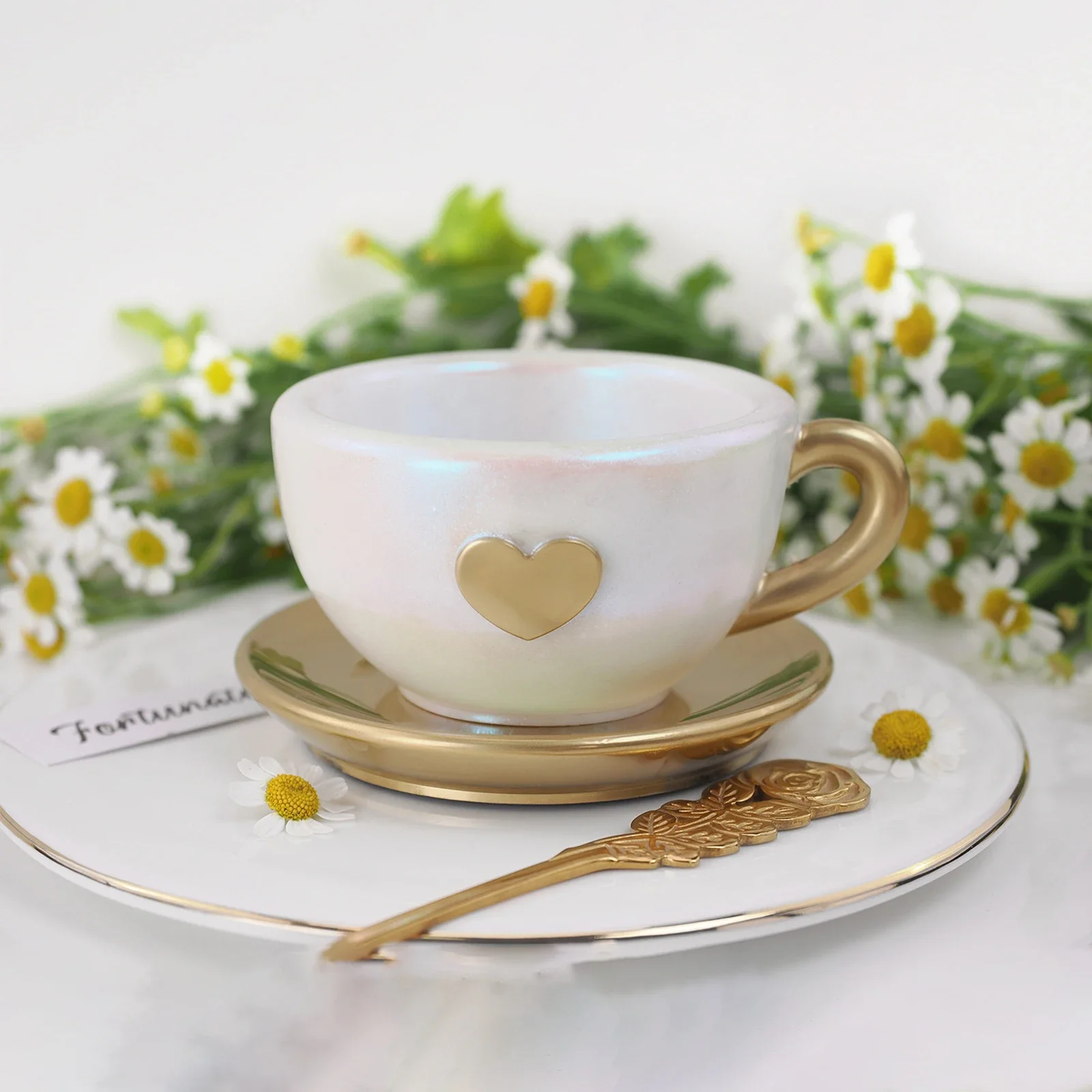 3D Tee Tasse Liebe Silikon Form Mit Tablett DIY Gips Zement Kaffee Tasse Dekoration Lagerung Platte Ornament Form Hause Handwerk Form