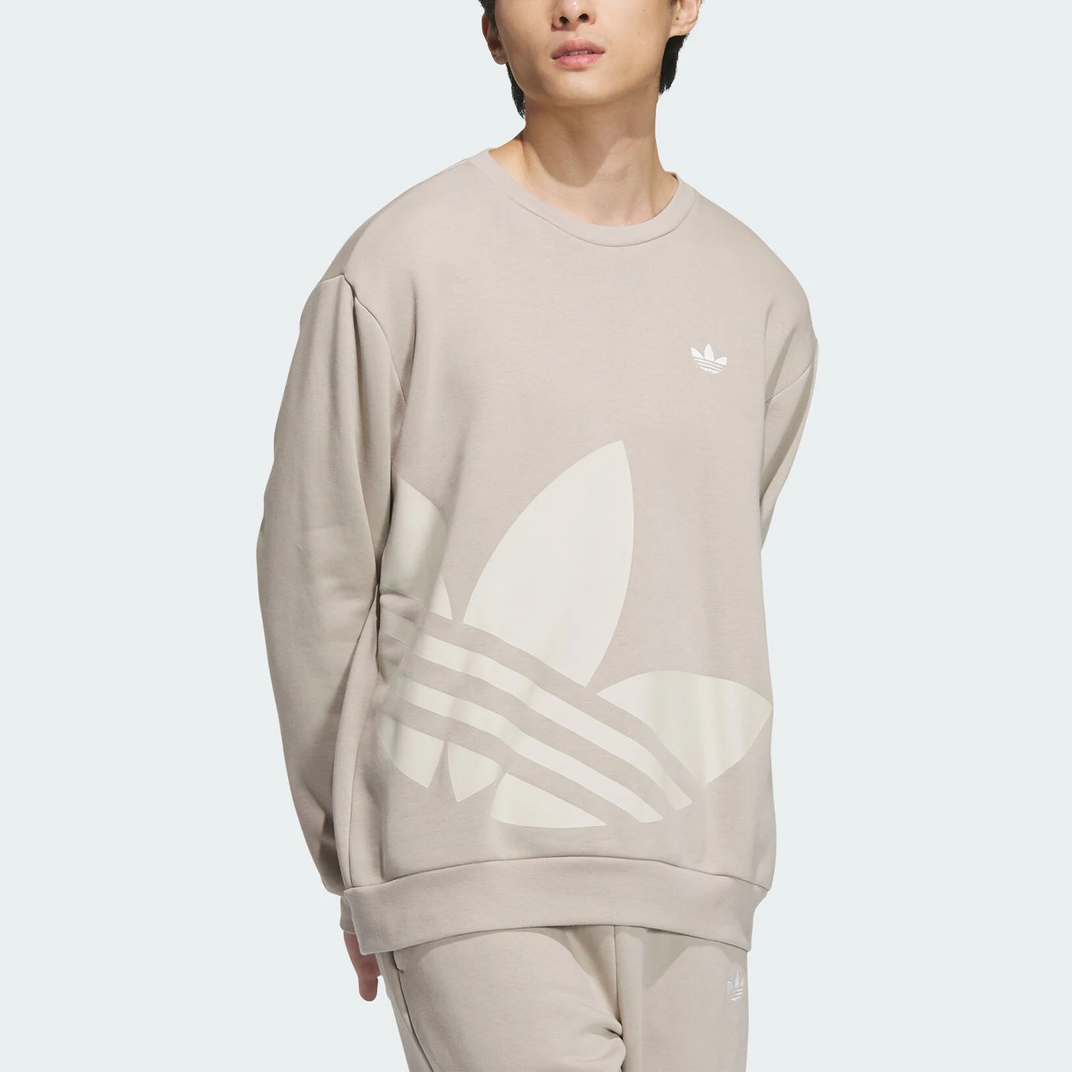 

Adidas genuine clover men's and women's printed round neck loose casual sweatshirt JL8386