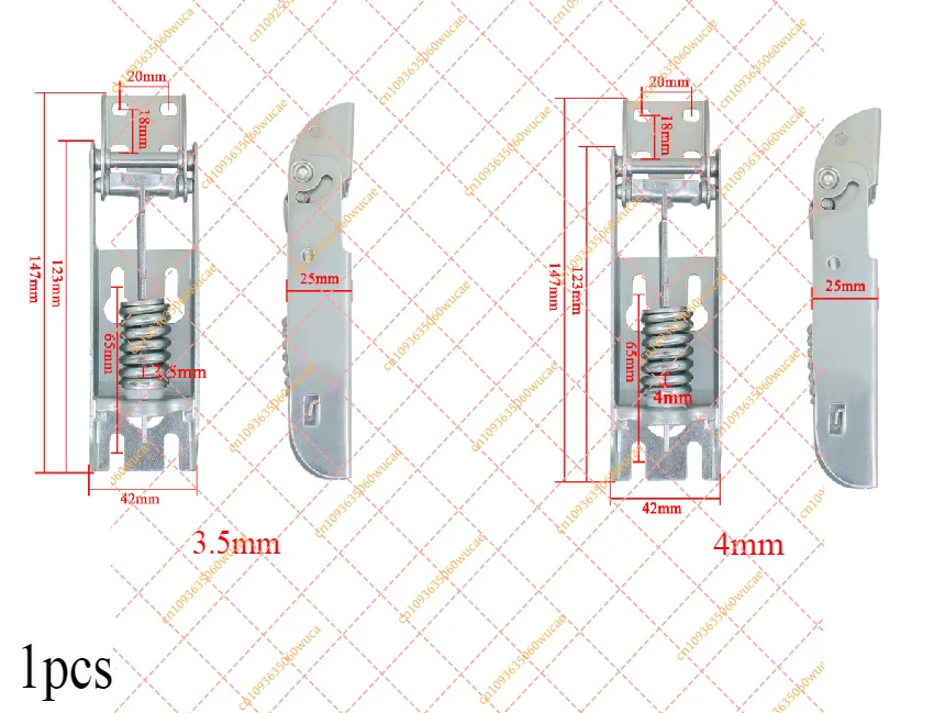 YF1PCS Top-Mount Freezer Door Spring Hinge, Movable Cover Hinge for Upper Flap Fridge, Universal Replacement Part