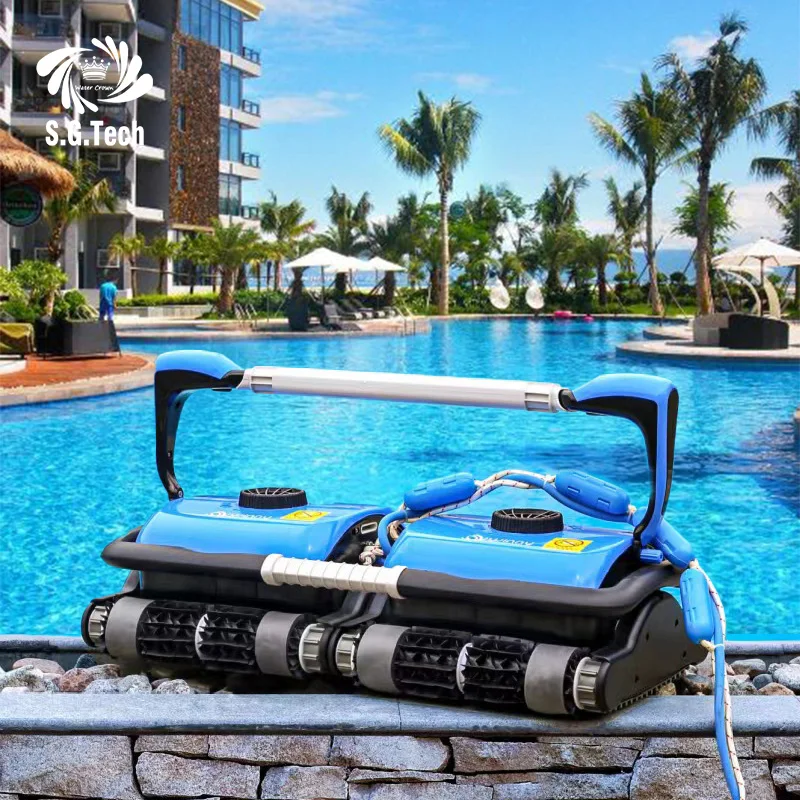 Double-head cleaning robot high-power wall climbing sewage suction machine pool cleaning tools and accessories