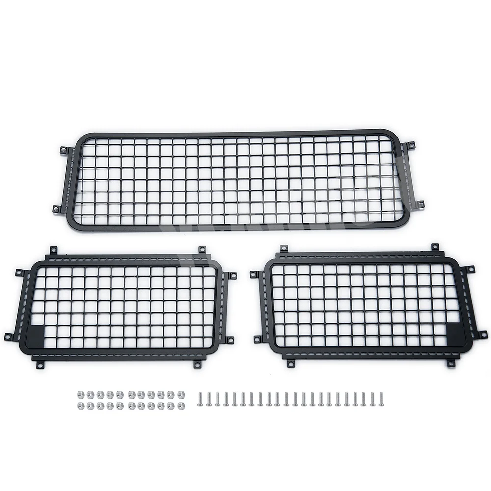 YEAHRUN 1Set finestra posteriore/laterale rete protettiva rete di protezione recinzione per TRX-4 Bronco 1/10 RC Crawler auto decorazione parti
