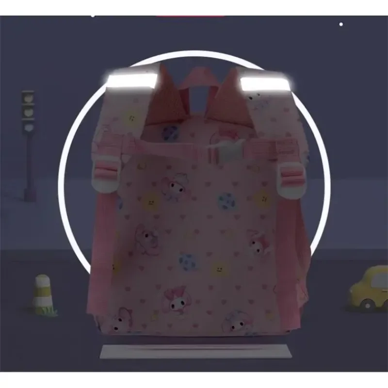 New 2024 Children\'s School Bag Nylon Cartoon Kuromi Cute KT Melody Girls Go Out Lightweight Backpack Kindergarten Hello Kitty