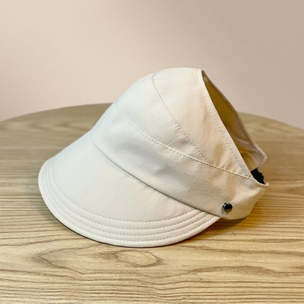 Empty Top Thin Spring And Summer Female Face Mask Can Be Hung Face Mask With Ponytail Sunshade Sunscreen Cap Open Top Sun Hat