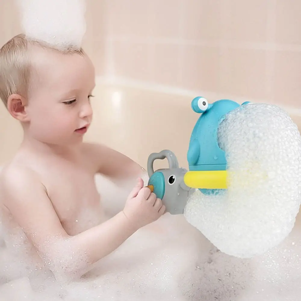 Soap Machine Interactive Bubble Blowing Machine Cartoon Shark Bath Toys Plastic Crab Children Soap Machine Visual