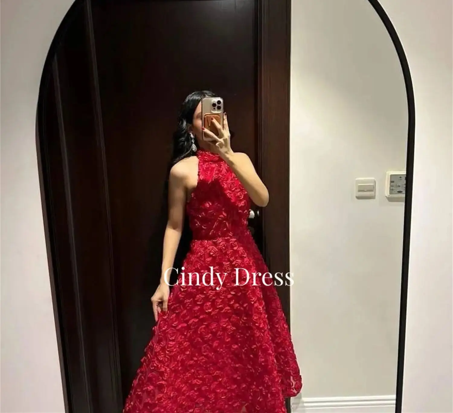 Cindy Line A Evening Dress Eid Al-fitr Luxurious 3D Flowers Party Dresses Woman Long Customized 2024 Women\'s Elegant Luxury