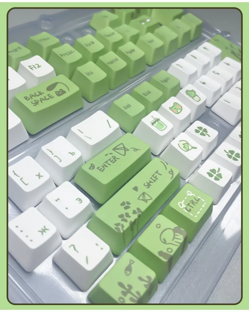 

Russian Russian root frog theme heat of sublimation transfer O EM highly mechanical keyboard keycaps