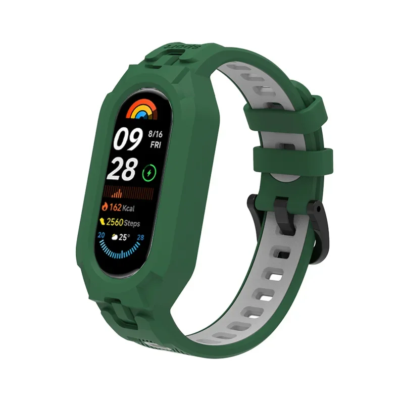 Bracelet sport en silicone pour Xiaomi Mi Band 9, étui souple de remplacement, bracelet de montre intelligente, bracelet pour Xiaomi Mi Band 8 ata