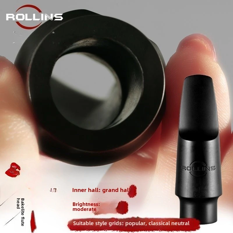 France Rollins Saxophone Professional Soprano/Tenor /Alto Saxophone ABS Mouthpiece Black