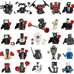 Mini Skibidi Toilet Men vs Monitor Toy Anime Super Titan Game Action Figures Building Bricks Toys Gift Buy 2piece get 20% OFF