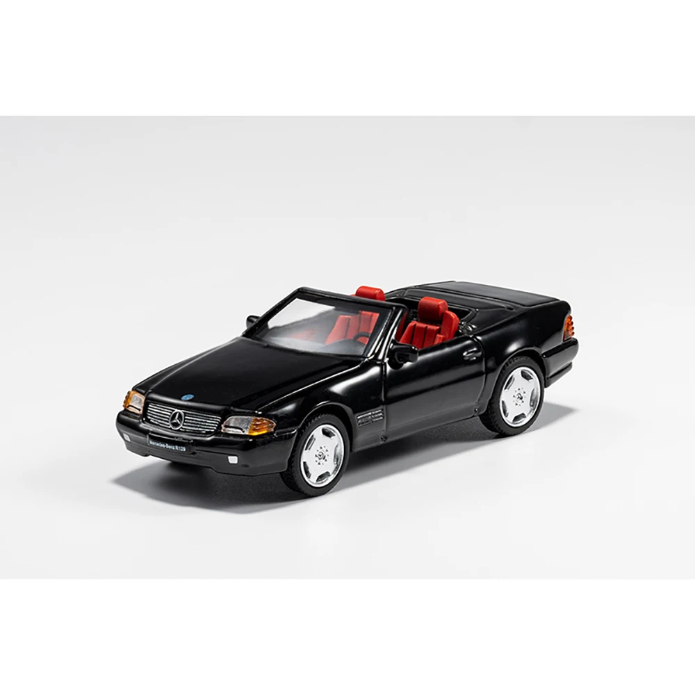 Фото Модель автомобиля DCT 1/64 SL500 V8 из сплава, роскошный кабриолет-родстер, литая модель из сплава с витриной, коллекционная миниатюра