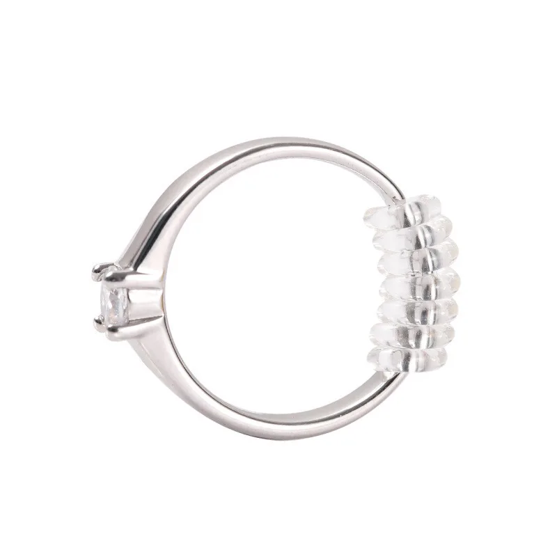 5Pcs/Lot Ring Adjusting Pad Size Transparent Ring Adjuster Light Spring Rope Ring Spring TPU Plastic Spring