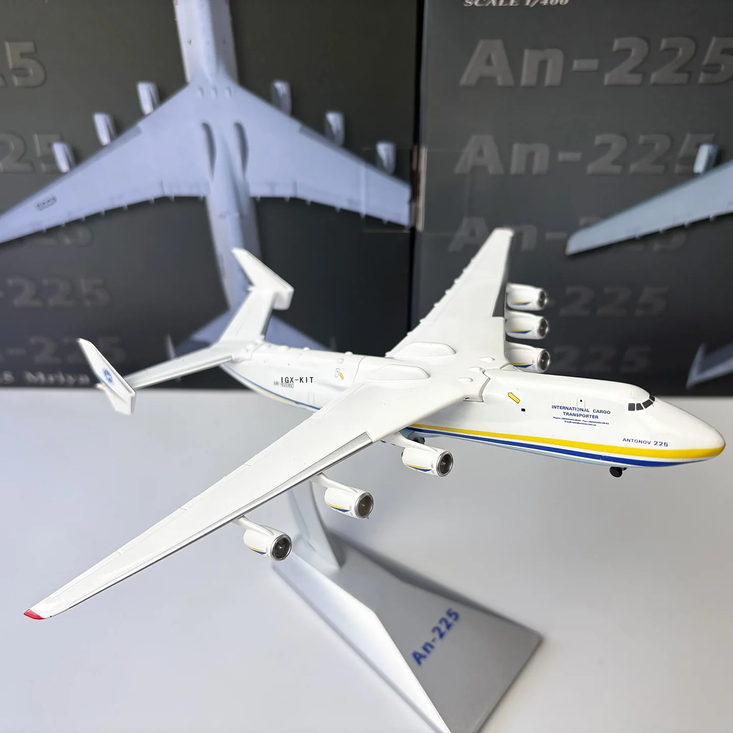 Modelo de Avión Militar AN-225 a Escala 1/400, Avión de Transporte Pesado Ruso Ucraniano AN-225, Modelo de Avión Fundido a Presión, Colección de Adornos