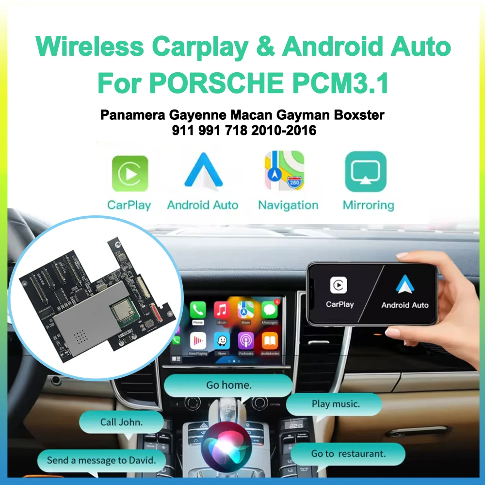 Wireless Carplay Module Android Auto Adapter For PCM3.1 Porsche/Panamera/Cayenne/Macan/Cayman /Boxster 911 718 Car Play