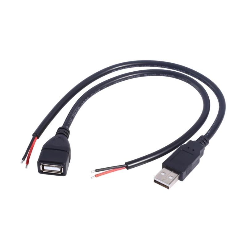 USB A to Bare Wire Power Cable, 0.75 mm2 30 5V Repair Wire