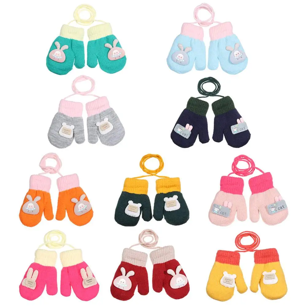 قفازات يدوية من عمر 1 إلى 6 سنوات، قفازات محبوكة لطيفة للأطفال    قفازات الشتاء قفازات سميكة #1