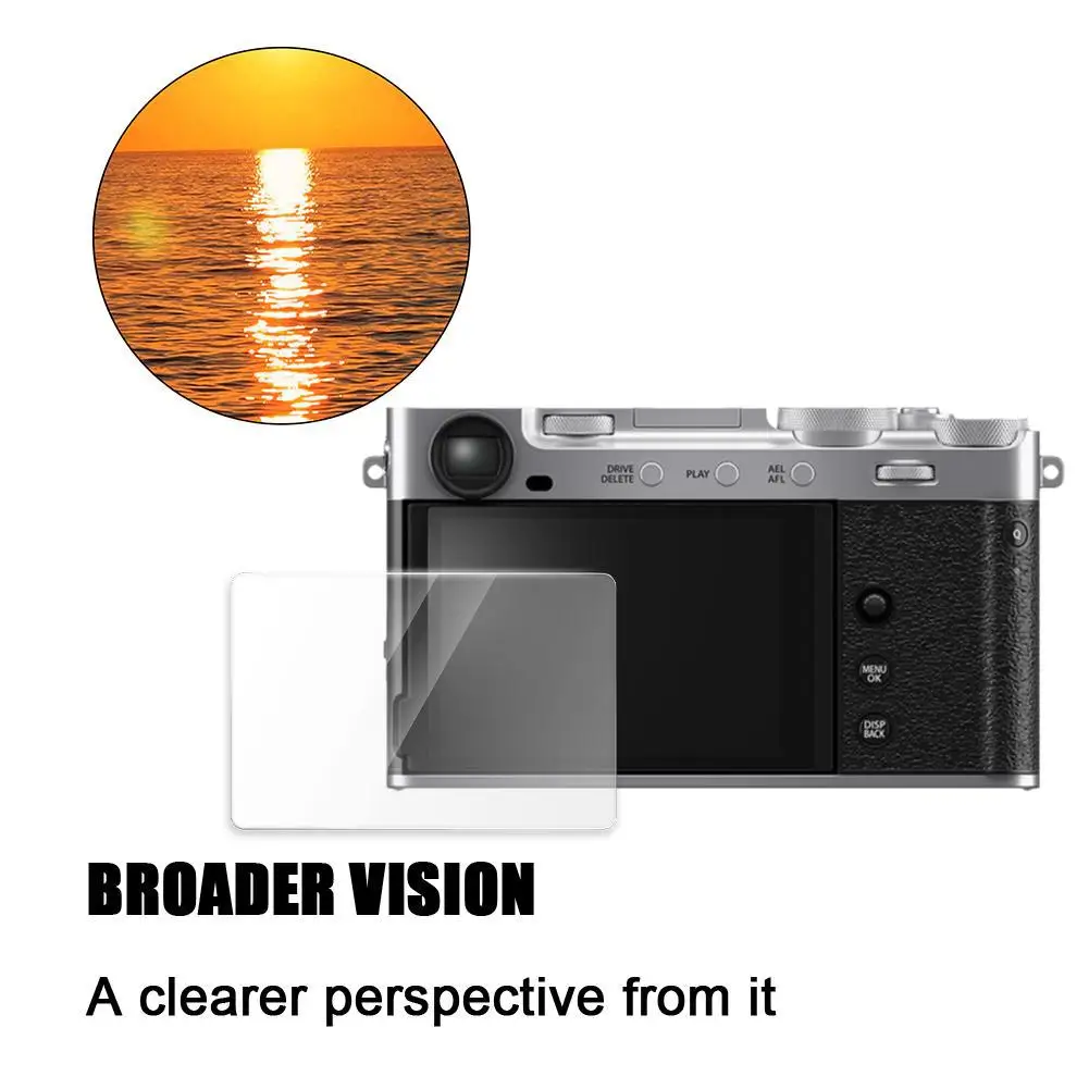 Tempered Glass Screen Protector】for Fujifilm X-E5 Film Camera, HD Anti-Scratch Protective Film with Bubble-Free Installation Kit