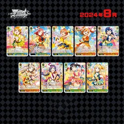 9Pcs/set Ws Collection Cards Love Live Honoka Kousaka Kotori Minami Signature Card Gilding Refractive Color Flash Gift Anime