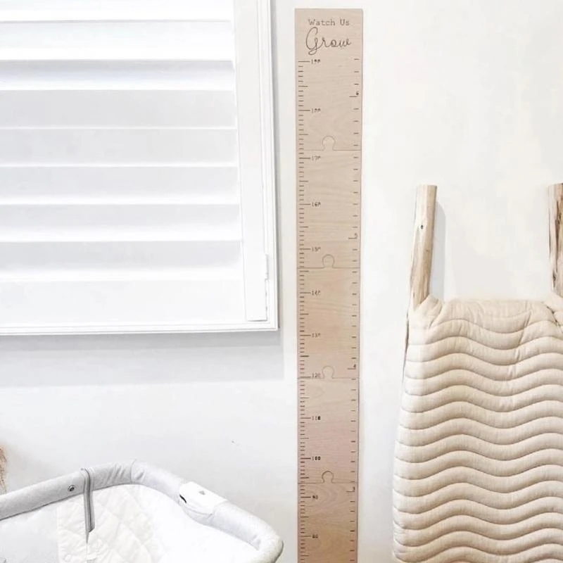  1Set Kids Height Growth Chart Ruler Wall Meter Office Dormitory Party Decoration