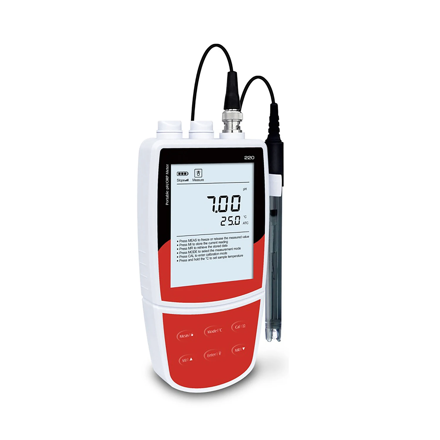 Bante220 Misuratore PH digitale economico da laboratorio Display LCD Misuratore portatile PH MV per acqua