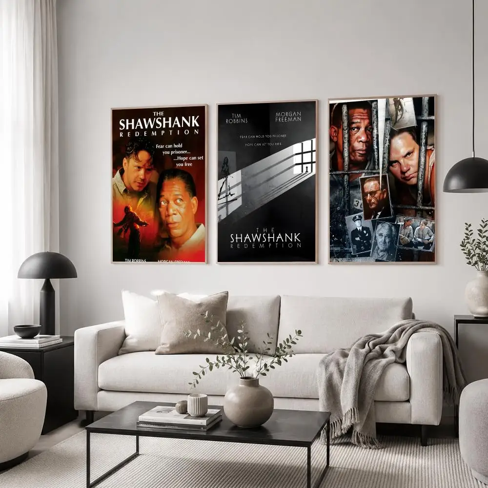 The Shawshank Redemption Poster Classic Poster HD Art Sticky Wall Waterproof Home Living Room Bedroom  Aesthetic Decoration