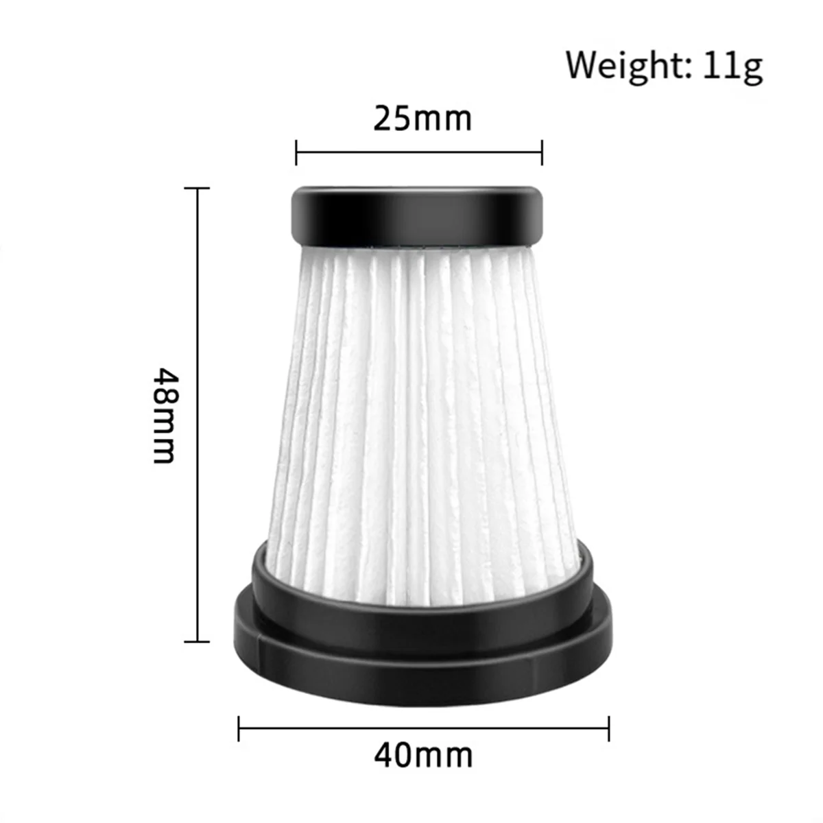 Piezas de repuesto de filtro HEPA para aspiradora inalámbrica Moosoo K12 Pro K13, 7 Uds., para Genius Invictus One 1,0 X7