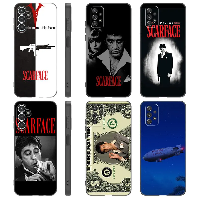 Scarface Tony Montana Case For Samsung A13 A24 A32 4G A23 A25 A34 A35 A52S A53 A54 A55 A73 5G A12 A14 A15 A31 A33 A50 A51 A72