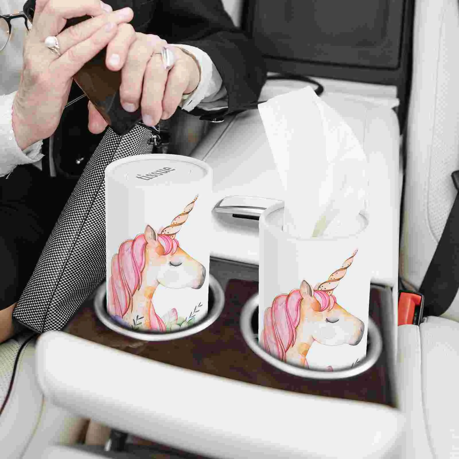 

3 Pcs Accessories Paper Towel Holder Cylinder Pumping Miss Cup Tissues with Lotion 1480X680X680CM Convenient Car