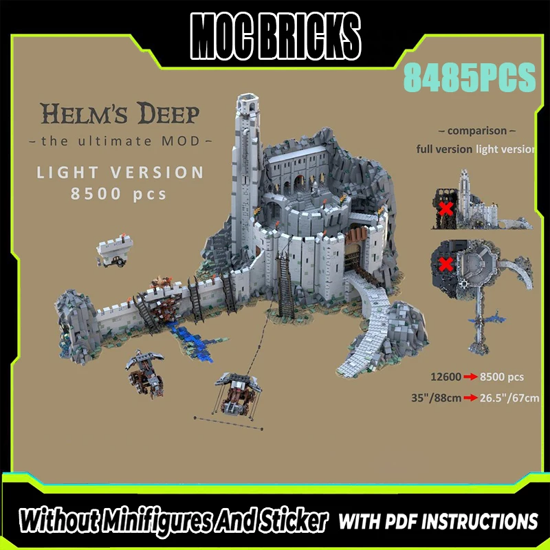 

Exquisite new product MOC building block ring movie scene model Abyss City technology modular children's toy gift DIYassemblyset
