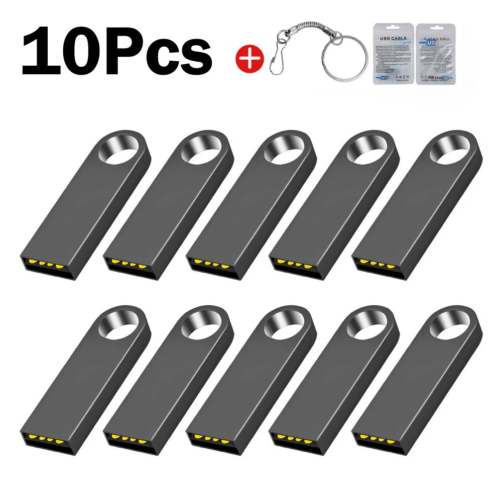 

10 шт./лот металлический USB-флешка 4 ГБ 8 ГБ флэш-накопитель 16 ГБ 32 ГБ Cle USB Stick 2,0 UDP флэш-накопитель 64 ГБ 128 ГБ бесплатный индивидуальный логотип