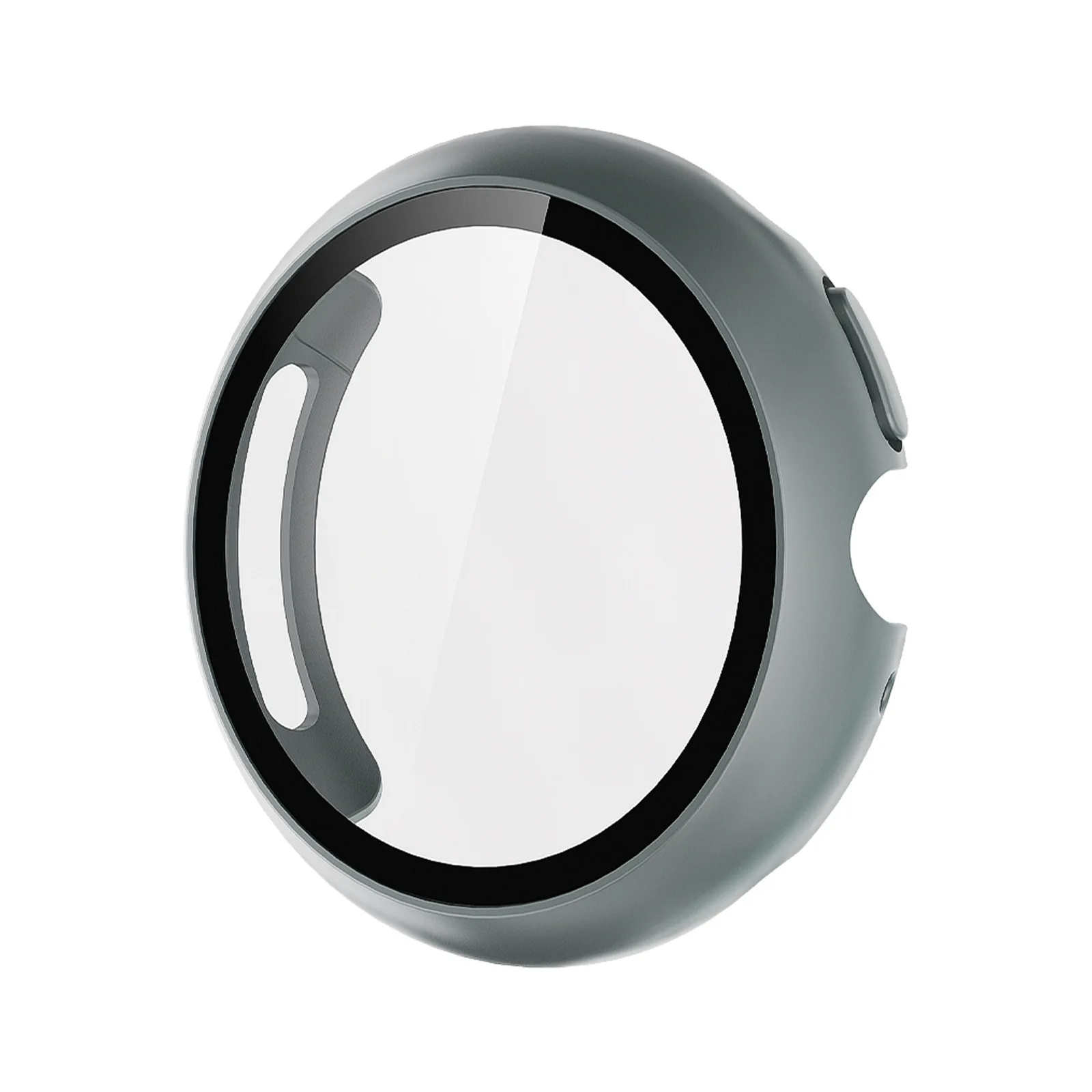 Gehärtetes Glas + Hülle für Google Pixel Watch 5 41mm 45mm, Hart-PC Rundumschutz-Bumper mit Displayschutzfolie für Google Pixel Watch 4