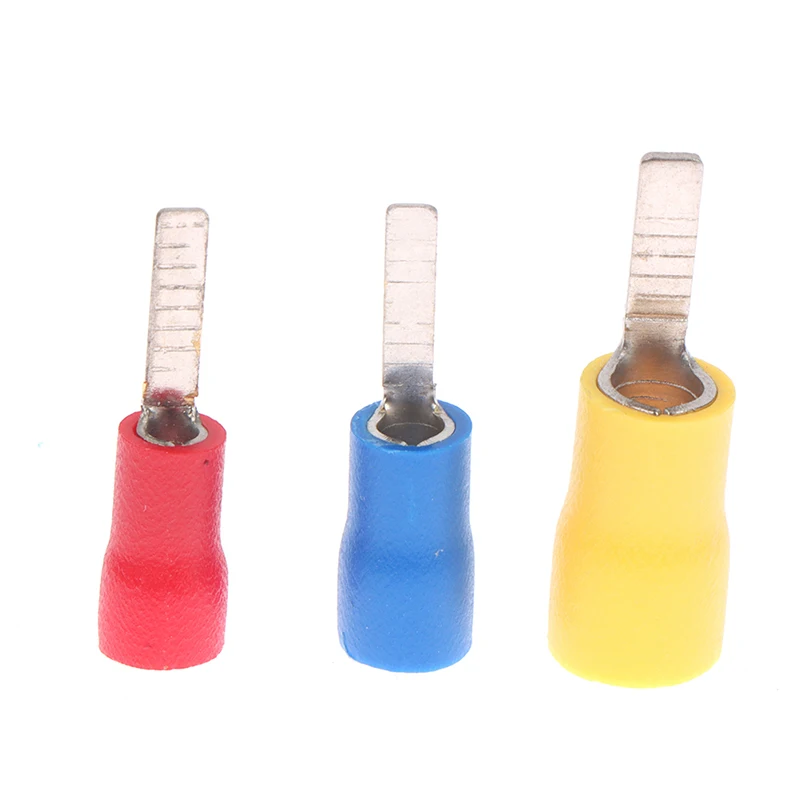 DBV1.25-10 DBV2-14 DBV5.5-10 Chip-shaped Cold-pressed Terminal Plug-in Insulated Blade Cable Lug Sleeve Pin Terminals Connector