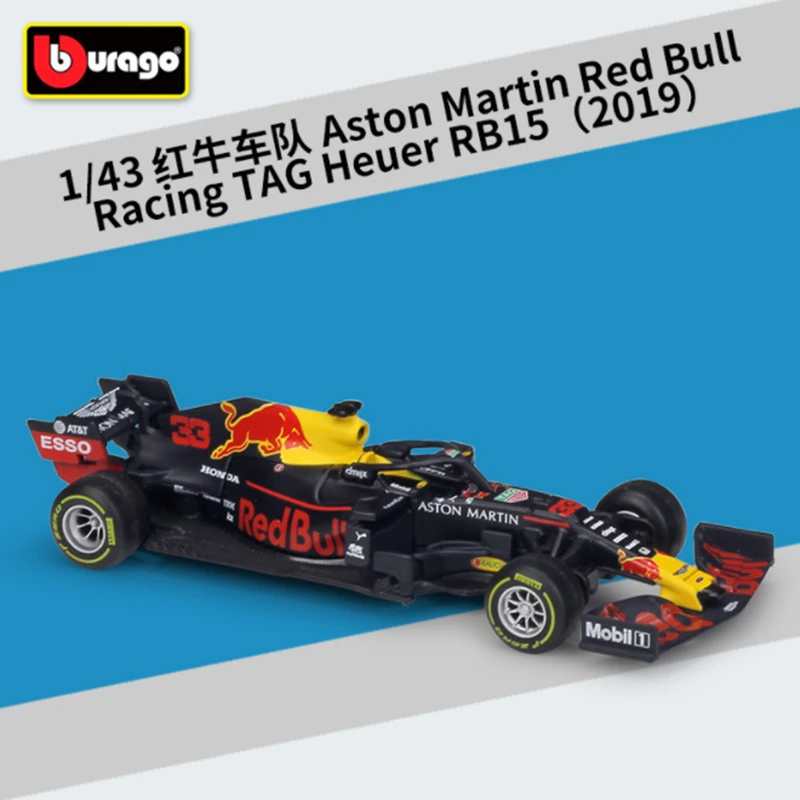 Nieuwe Bburago 1:43 Ferrari Red Bull Racing Tag Heuer Rb14 2018 #3 #33 Legering Auto Model Diecast Model Collectie Kinderen Speelgoed Cadeau