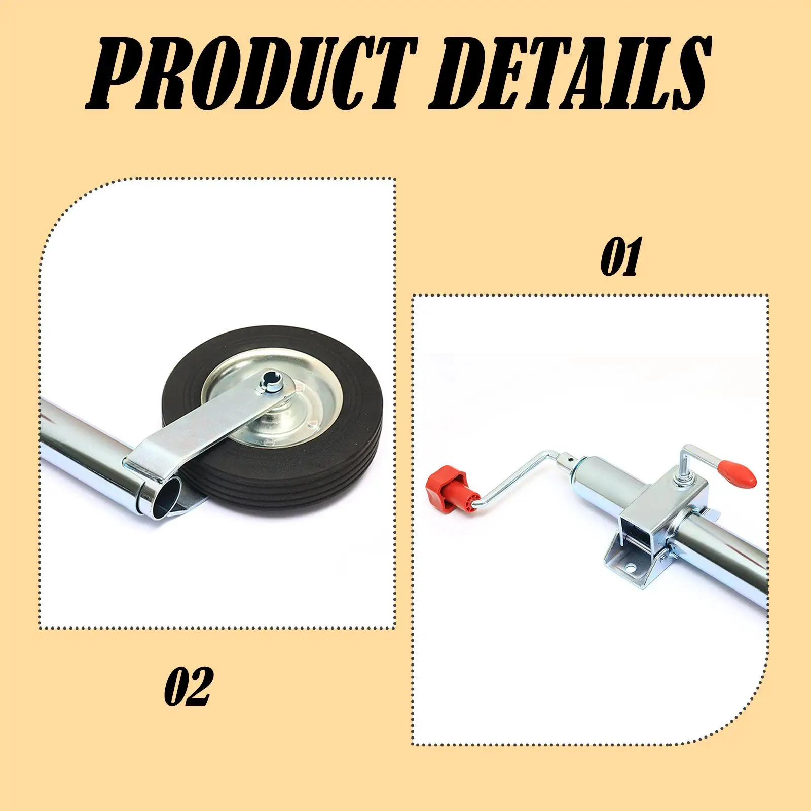 Boat Trailer Jack Premium Easy Use Multifunctional Heavy Duty Sturdy Accessories