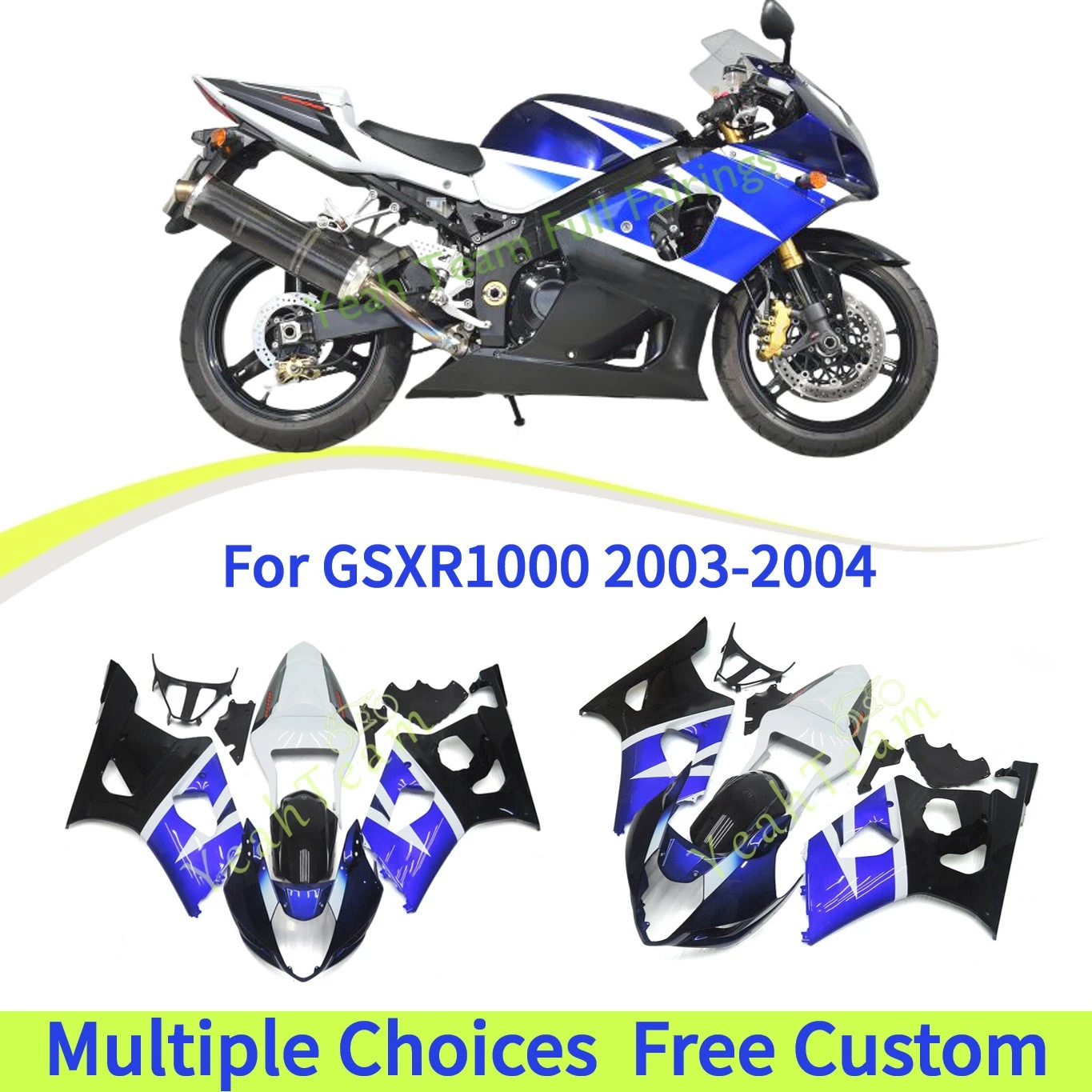 

Full Body Fairing For GSX-R1000 2003 2004 GSXR1000 03 04 K3 High-Quality