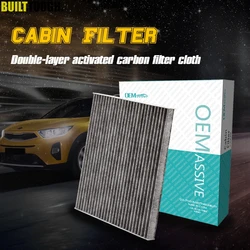 Car Pollen Cabin Air Conditioning Filter Activated Carbon 3SF79-AQ000 For Hyundai Grandeur GH Santa Fe 3 DM Sonata 6 YF Kia K5