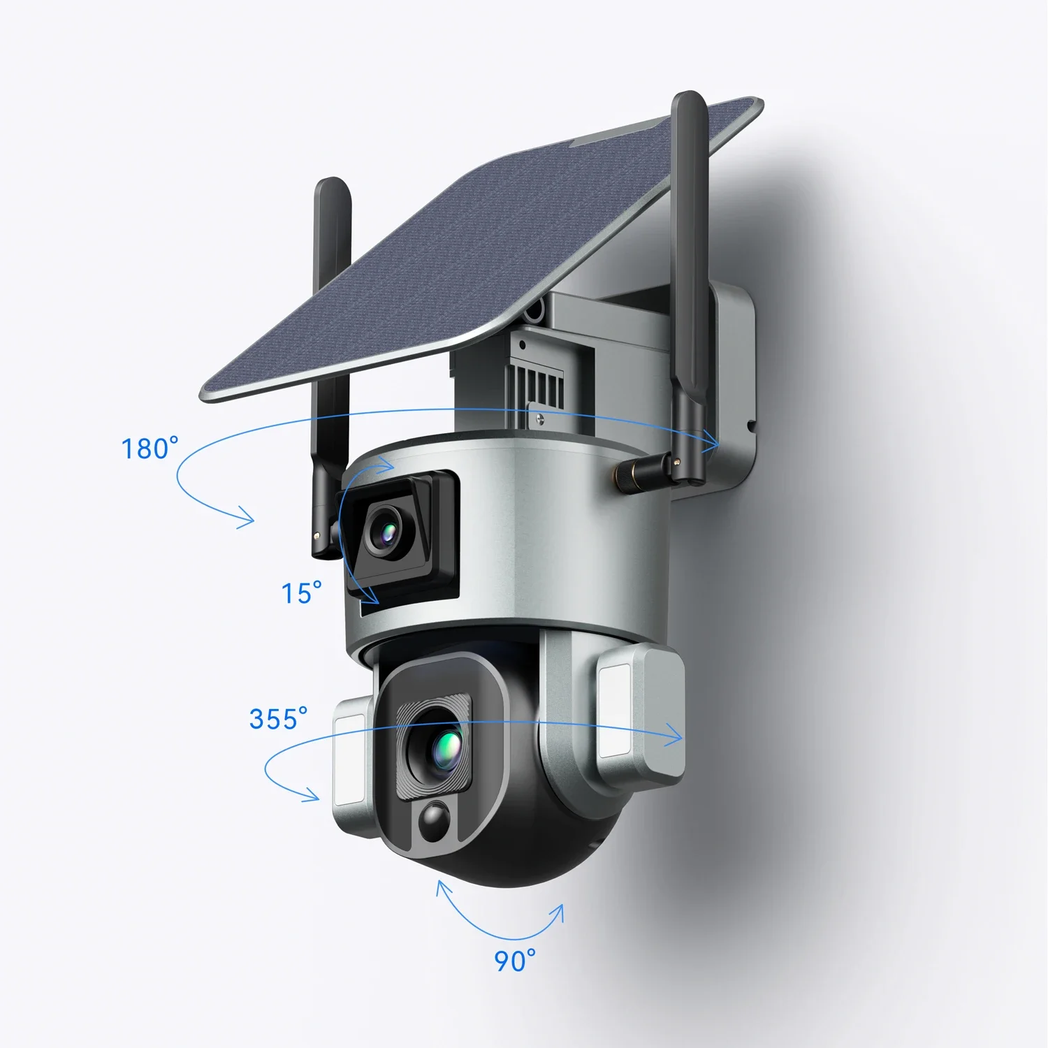 New Model Y5 Camera Solar Camera Security Camera Wifi Powered Wireless Home Wifi Solar with Zoom 4K Memory Card Outdoor H.265