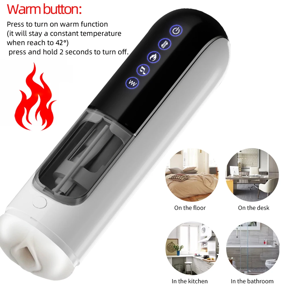 Male Automatic Vibration Scaling Sucking Masturbator Masturbation Cup Sex Toy Pockect Pussy Masturbator for Men Masturbate Cup