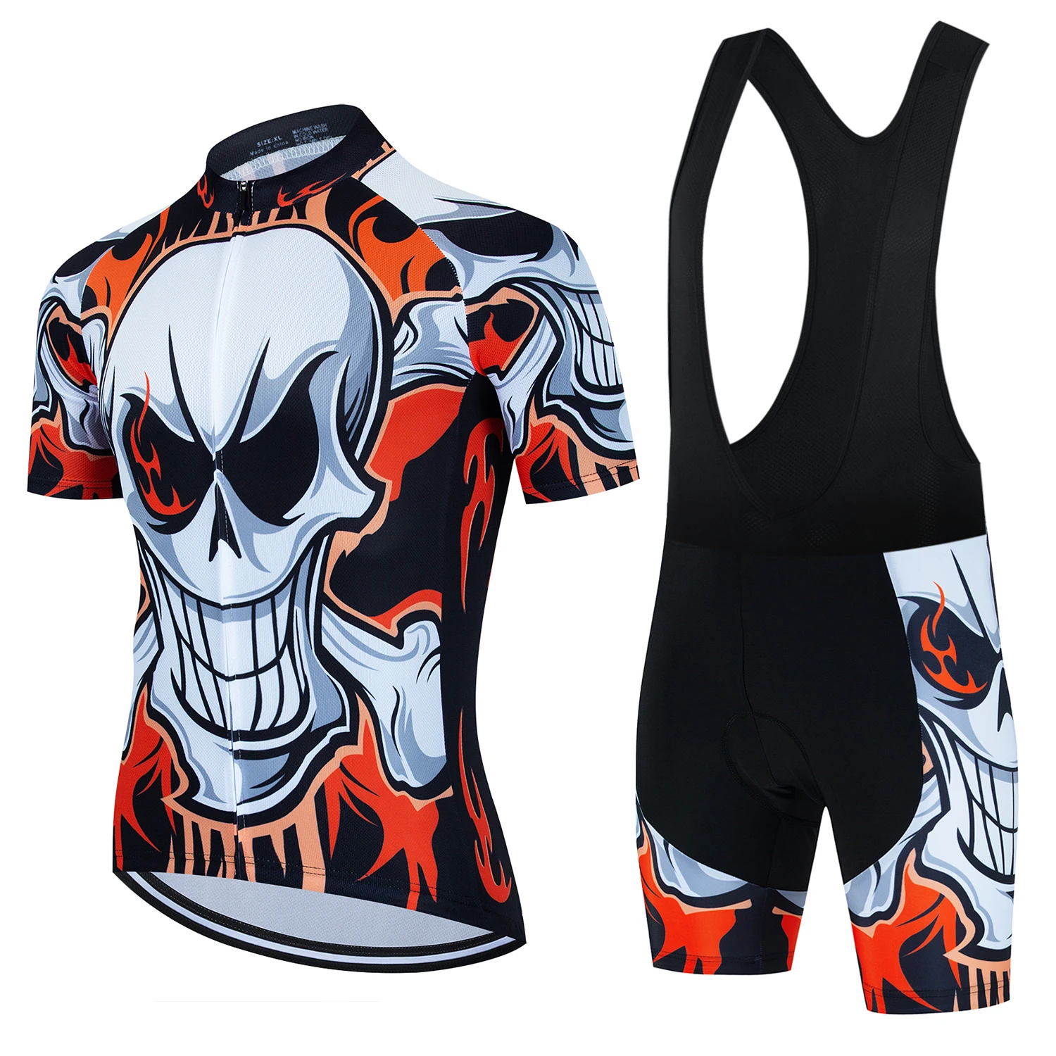 Image of Fahrradtrikot-Set Sommer Ropa Ciclismo Herren Fahrradbekleidung Gelb und Schwarz Mountainbike-Trikot Sportbekleidung Anzug