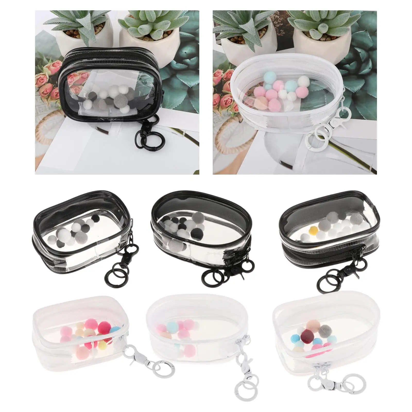 Tiny Doll Pouch PVC antipolvere Mini Doll Storage Bag Clear Figure Display Bag Mini Figure Storage Case per Action Figures Doll