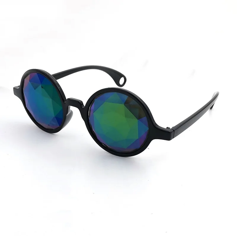 

Traingle Prism Rainboow GLass lens Kaleidoscope 3D Glasses